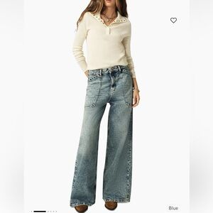 ba&sh Light Blue Flare Jeans